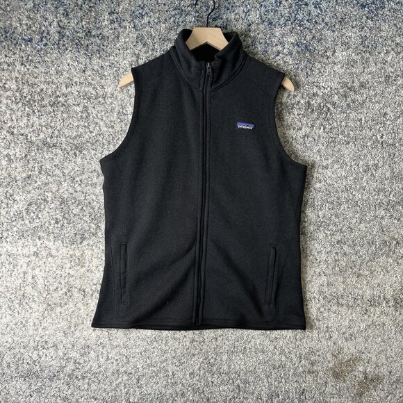 Patagonia Vest Womens XL Black Better Sweater Full Zip Fleece Ca del Bosco 25887 - Picture 1 of 11